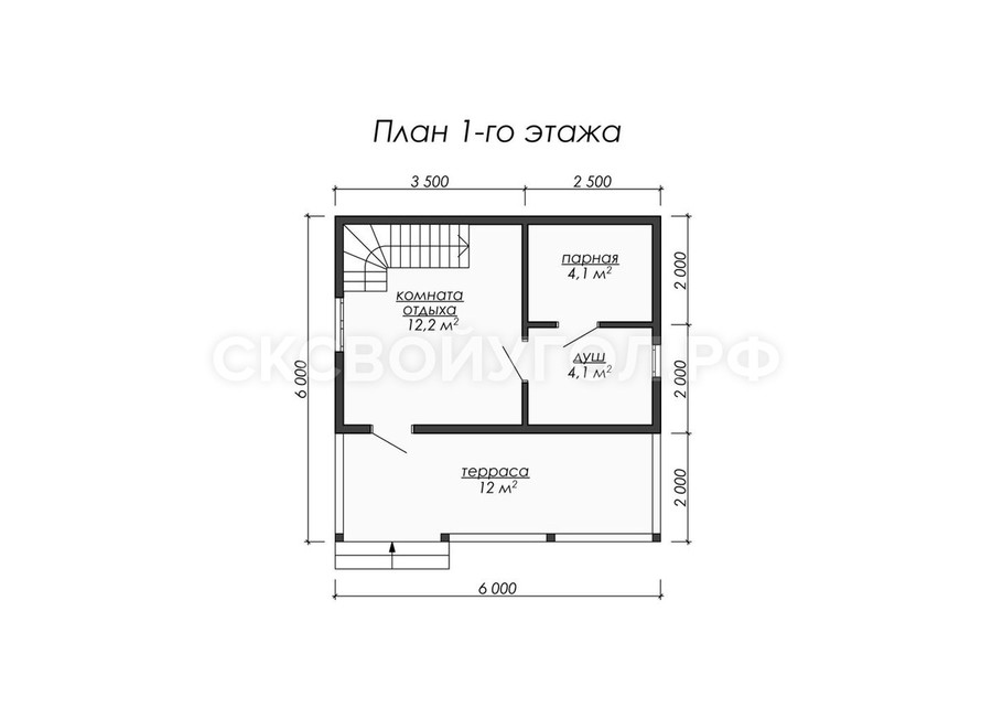 Баня из бруса Б-12 - Изображение 3