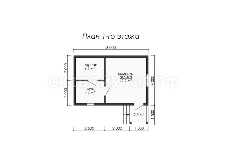 Баня из бруса Б-4 - Изображение 3
