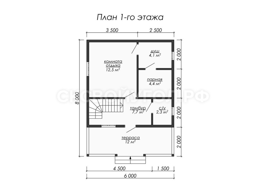 Баня из бруса Б-13 - Изображение 3