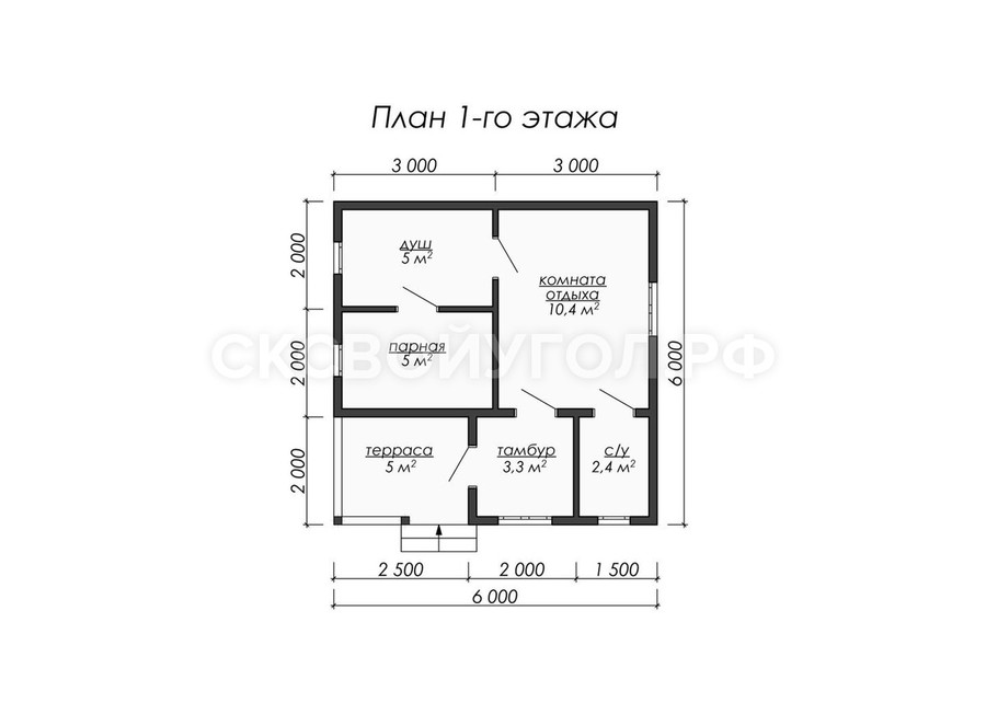 Баня из бруса Б-5 - Изображение 3