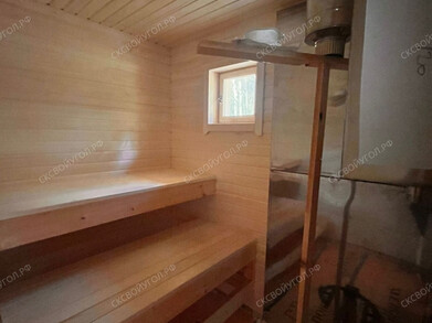 Каркасная баня 6х7 с хозблоком
