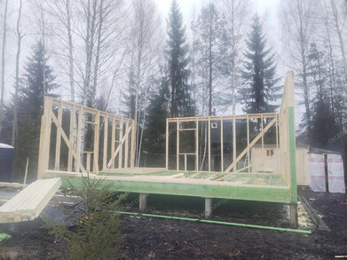 Дачный дом 6х8. СНТ Леноблстрой. и30-35