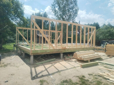 Дом 7Х8 с мансардным этажом + терраса 3х8