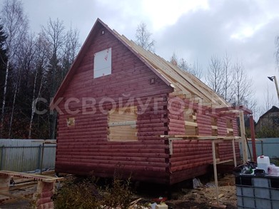 Дом из бруса 6х9 с мансардным этажом