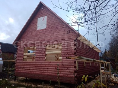 Дом из бруса 6х9 с мансардным этажом