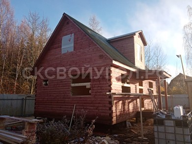 Дом из бруса 6х9 с мансардным этажом