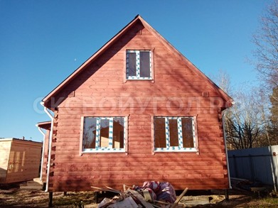 Дом из бруса 6х9 с мансардным этажом