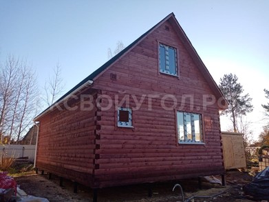 Дом из бруса 6х9 с мансардным этажом