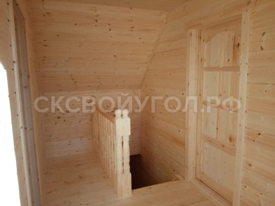 Дом из бруса 6х9 с мансардным этажом