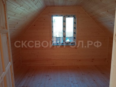 Дом из бруса 6х9 с мансардным этажом