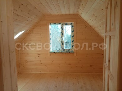 Дом из бруса 6х9 с мансардным этажом